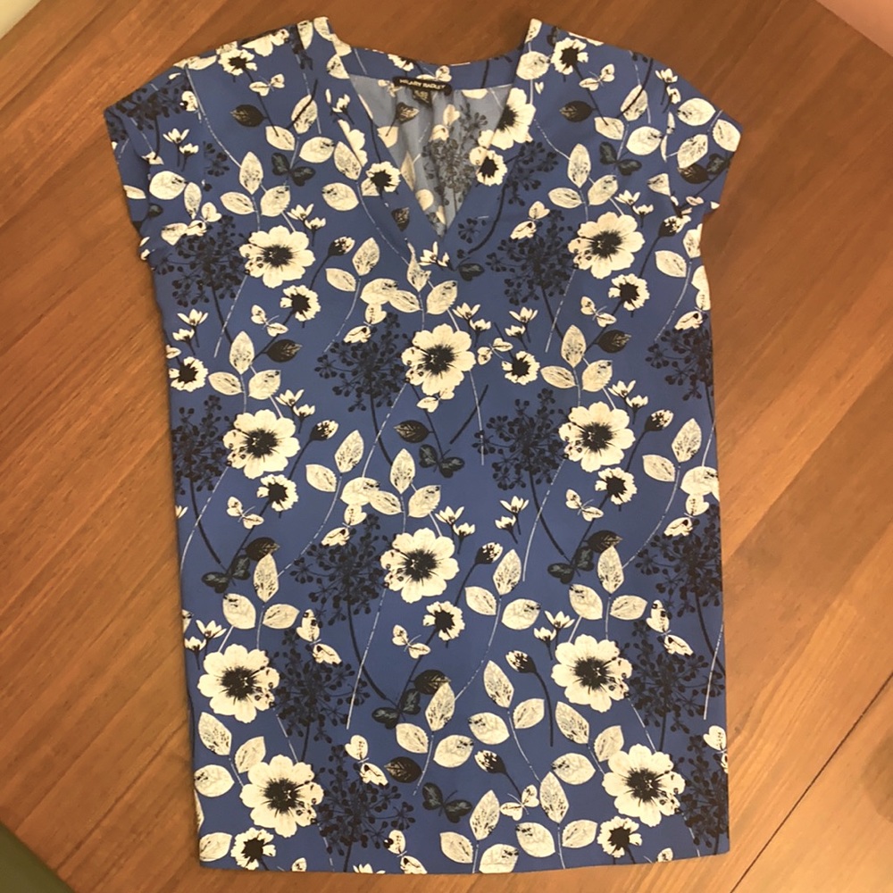 V Neck Floral Shirt